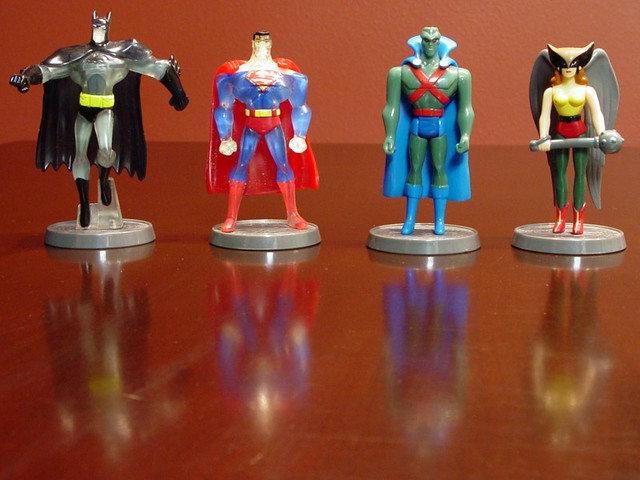 Justice League - Batman, Superman, Martian Manhunter, and Hawkgirl