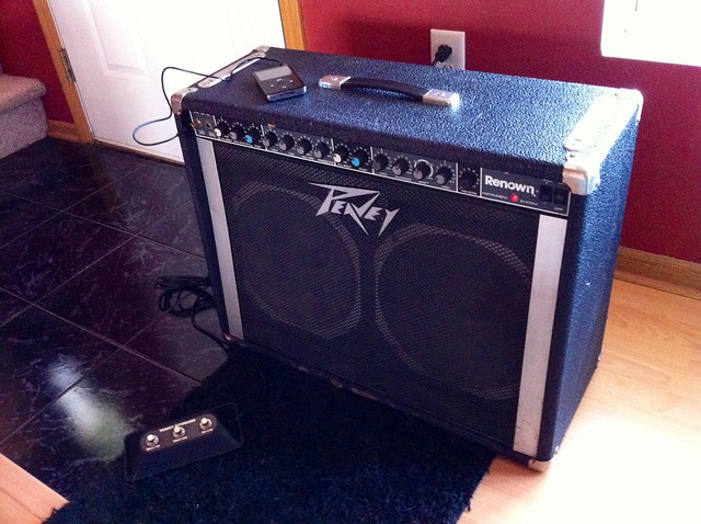My old Peavey 212 Renown amp...