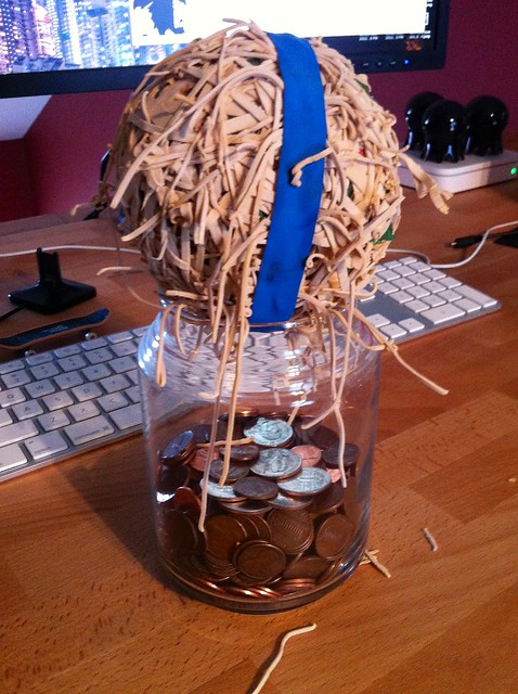 This rubberband ball has reached the end of its life.