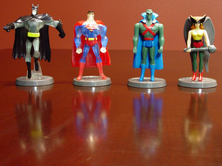 Justice League - Batman, Superman, Martian Manhunter, and Hawkgirl
