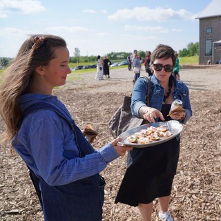 A tasty veggie crostini