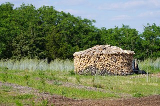Holz hausen at Grade A Gardens