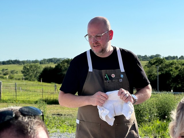 Chris talks about the food