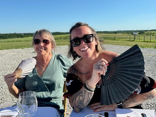 It was pretty hot sitting in this sun