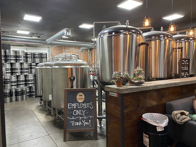 Found a local brewery in Sterling. Picking up some crowlers to take back to the hotel room