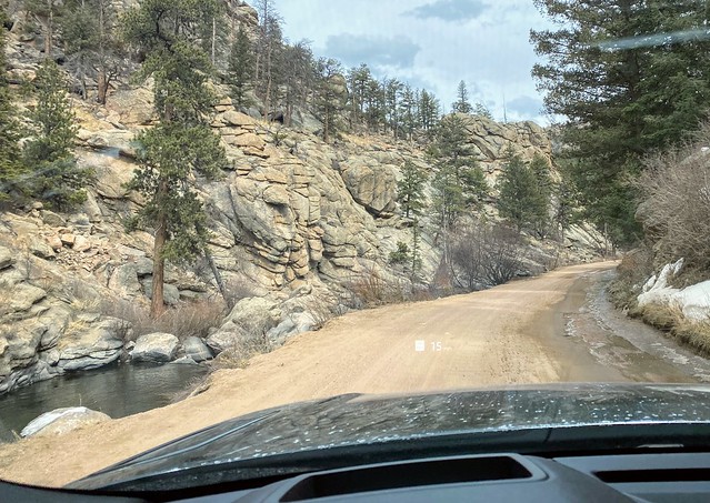 The edges of the 11-mile canyon roads are pretty sketch
