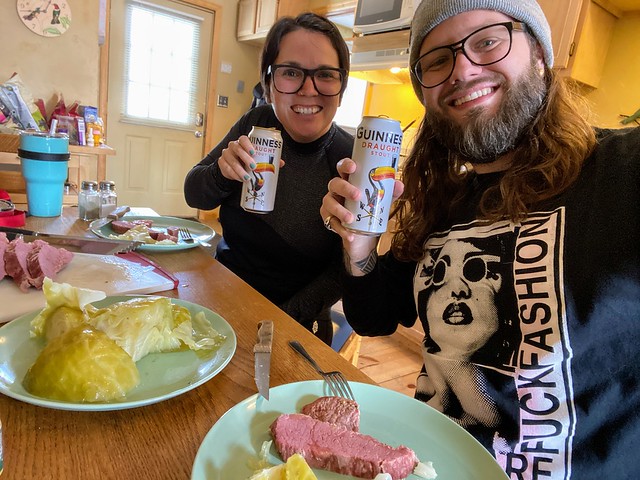 Lockdown St Patrick's Day celebratin