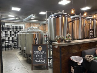 Covid-19 - Found a local brewery in Sterling. Picking up some crowlers to take back to the hotel room