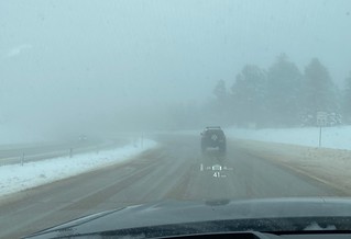 Covid-19 - It's crazy how many times the weather can change when driving through the mountains