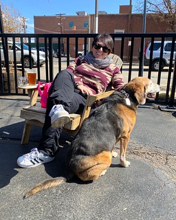 Covid-19 - Chillin on the Jackass Hill brewery patio