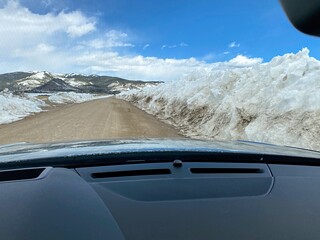 Covid-19 - The drifts and snow piles were very tall along some of the back-roads of South Park