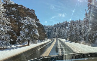 Covid-19 - Snowy mountain drive