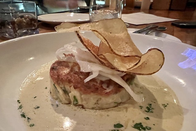 This crab cake was maybe better than Kari's. First time.