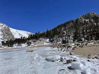 Icy lake