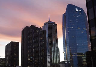 Sunset - We are in a city!