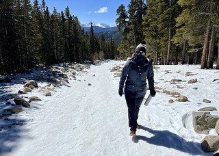 Snow - It was windy and chilly up here