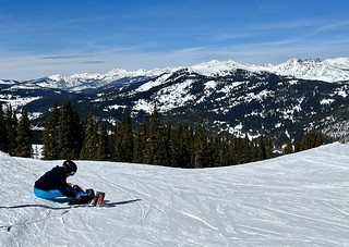 Snowboarding - Gosh. It's beautiful up here