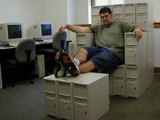 Kevi on the Computer Chair