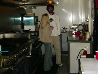 Lindsey and Josh hanging out in the Hilltop Kitchen