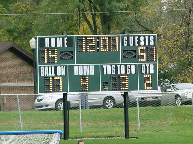 14-51 at Halftime.  Go Cornell!