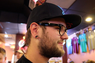 Just hanging out... with a toy nun in my ear