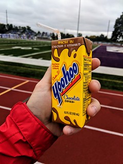 Drinks - Some kid had a box of Yoohoo. I asked him for one and he hooked it up. It was tasty.