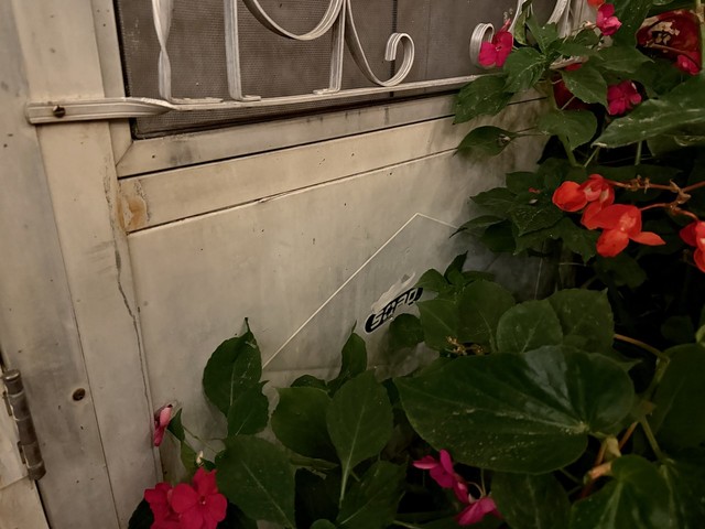 Soap sticker still there