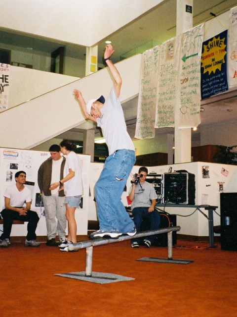 Jason sliding the rail