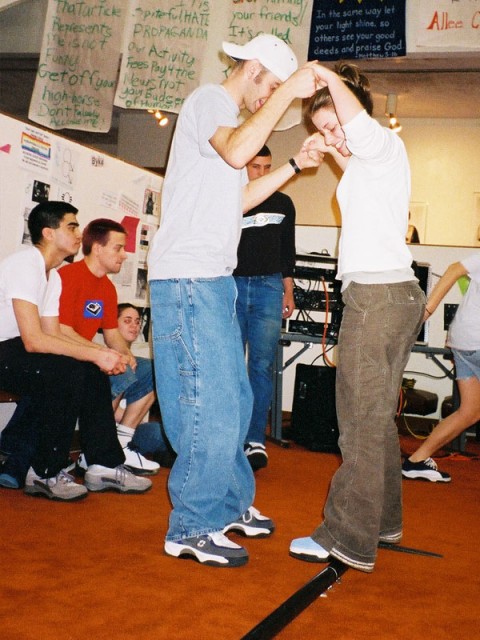 Jason helping Lindsey Mcbride