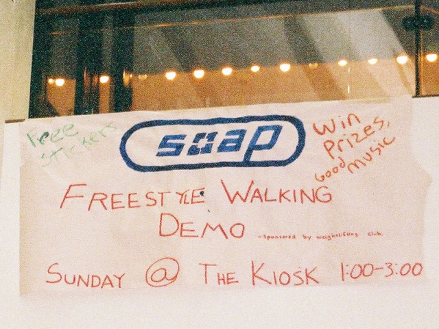 The sign for the Soap Demo