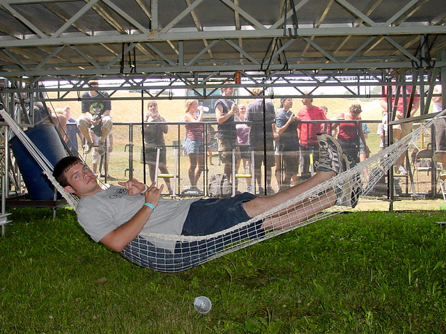 We figured out how to get backstage..