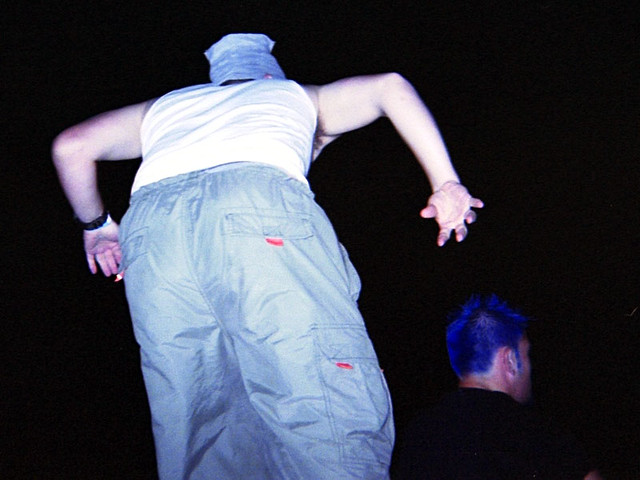 Gregg Jumped on stage during Project 86