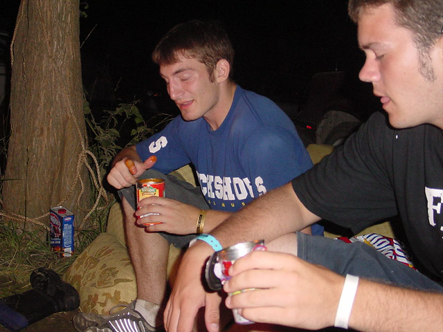 Aaron eating some pasta