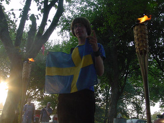 Travel - Alex and his Swedish Flag