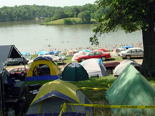 Travel - Tents and Lake