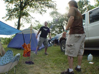 Travel - Zach and I playing hacky sack