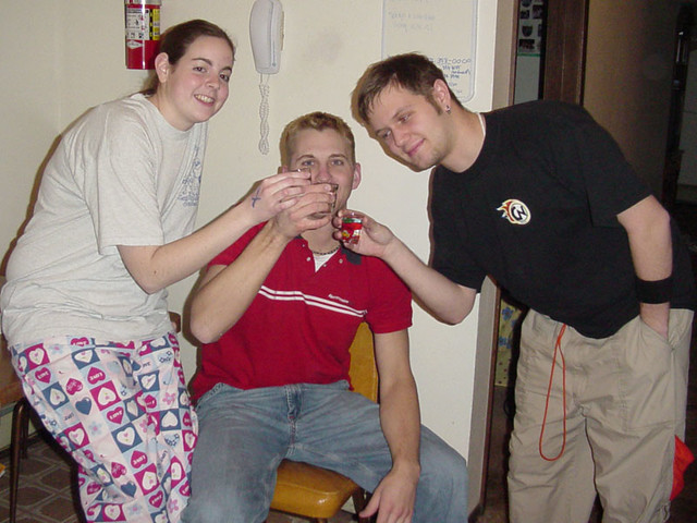 A b-day shot before bed