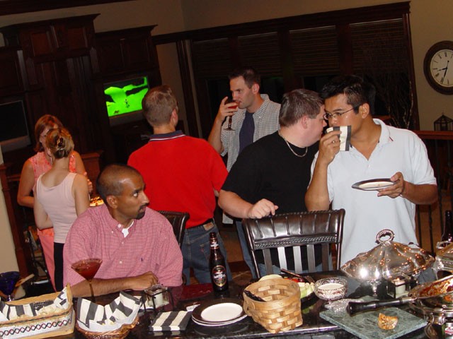 Hanging out at the party