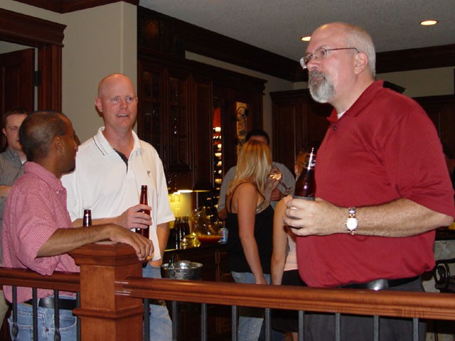 Hanging out at the party