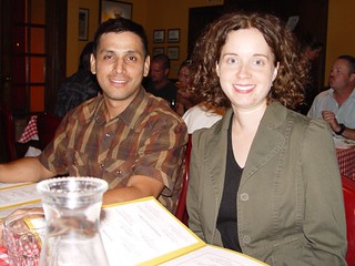 Manuel and Stephanie at Vino's