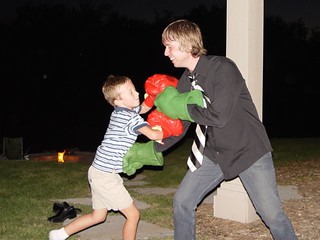 Cole coming in with a left hook