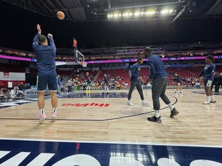 This was right before I got hit in the face with a ball