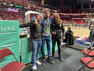 Hangin with the hype man