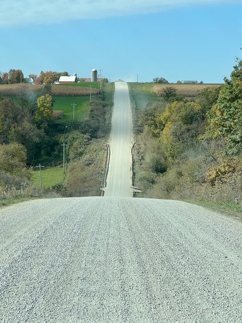Google maps sent us on some gravel rollercoasters on the way home