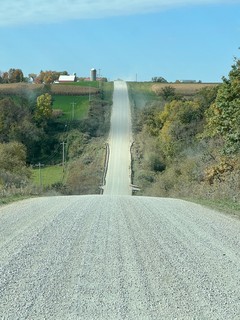Google maps sent us on some gravel rollercoasters on the way home