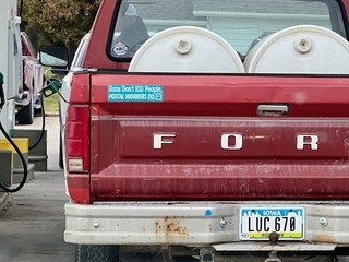 Guns don't kill people, postal workers do?