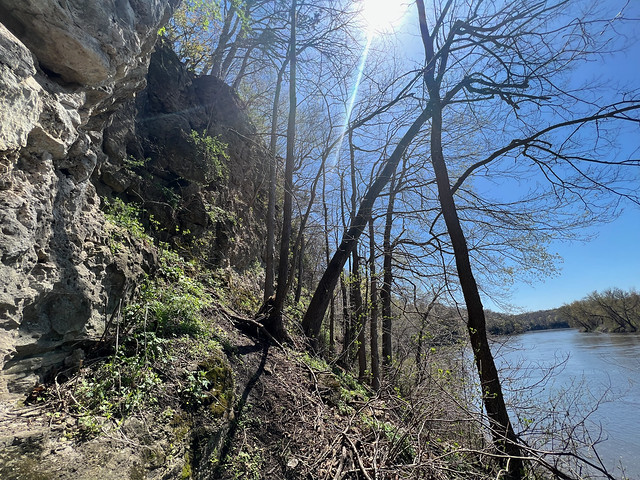 Hiking along the cedar river