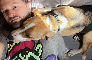 Dude wanted to just use my adam's apple as a pillow