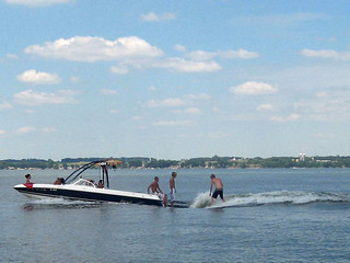 Travel - Surfing on the boat's wake