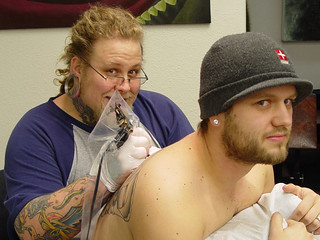 Tattoo - Guess which one of us is having fun